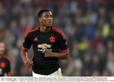 Anthony Martial of Manchester United ManU FC during the UEFA Champions League group B match between PSV Eindhoven and Manchester United on September 15, 2015 at the Philips stadium in Eindhoven, The Netherlands. PSV Eindhoven v Manchester United UEFA Champions League 2015 2016 xVIxJeroenxPutmansxIVx 4338851