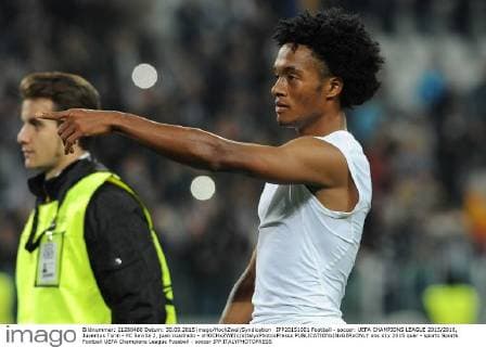 IPP20151001 Football - soccer: UEFA CHAMPIONS LEAGUE 2015 2016, Juventus Turin - FC Sevilla 2, juan cuadrado - xHOCHxZWEIx xItalyxPhotoxPressx