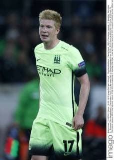 Mönchengladbach , Deutschland, UEFA Champions League , 2. Spieltag, Matchday 2 , Borussia Mönchengladbach : Manchester City1-2 im Borussia Park in Mönchengladbach am 30.09. 2015 Kevin de BRUYNE (MFC)