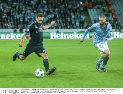 2015-09-30, Swedbank Stadion, Malmö In the picture: Pictures from the match Malmo FF - Real Madrid in the Champions League. The match is played at Swedbank Stadion in Malmö, Sweden. Match: Malmö FF - Real Madrid - 4.04925322