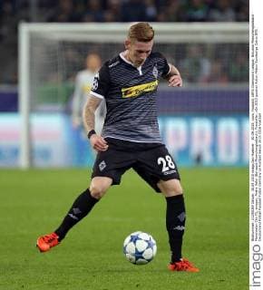 30.09.2015, xovx, Fussball, UEFA Champions League, Borussia Moenchengladbach - Manchester City FC, emspor, Andre Hahn (Borussia Moenchengladbach), Freisteller.