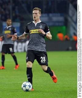 30.09.2015, xovx, Fussball, UEFA Champions League, Borussia Moenchengladbach - Manchester City FC, emspor, Andre Hahn (Borussia Moenchengladbach), Freisteller.