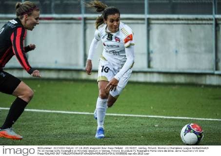 20151007, Vantaa, Finland. Women s Champions League football match PK-35 Vantaa vs FC Roseng?rd at Myymaki Stadium in Vantaa, Fniland. In picture FC Roseng?rd Marta Viera da Silva. Jarno Kuusinen All Over Press FINLAND OUT 1.03555932
