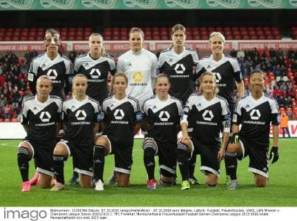 07.10.2015 xcex Belgien, Lüttich, Fussball, Frauenfussball, UWCL Uefa Women s Champions League Saison 2015 2016 1. FFC Frankfurt Mannschaftsbild