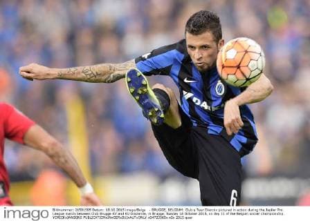 - BRUGGE, BELGIUM: Club s Tuur Dierckx pictured in action during the Jupiler Pro League match between Club Brugge KV and KV Oostende, in Brugge, Sunday 18 October 2015, on day 11 of the Belgian soccer championship. YORICKxJANSENS x04723565x