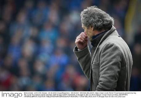 20151018 - BRUGGE;BELGIUM: Club s head coach Michel Preud homme pictured during the Jupiler Pro League match between Club Brugge and KV Oostende, in Brugge on day 11 of the Belgian soccer Championship. REPORTERS VIRGINIE LEFOUR xxLEFOUR