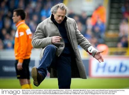 20151018 - BRUGGE;BELGIUM: Club s head coach Michel Preud homme pictured during the Jupiler Pro League match between Club Brugge and KV Oostende, in Brugge on day 11 of the Belgian soccer Championship. REPORTERS VIRGINIE LEFOUR xxLEFOUR