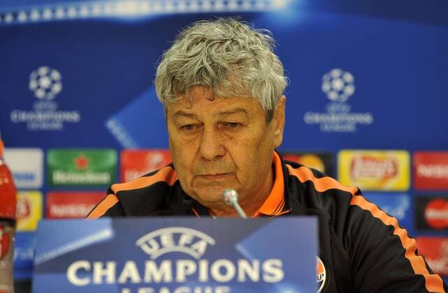 Fußball, Champions League, Schachtar Donezk PK und Training Nov. 24, 2015 - Lviv, ukraine - November. 24, 2015 - Lviv, Ukraine - Mircea Lucescu, head coach of FC Shakhtar Donetsk during press-conference before the soccer match between FC Shakhtar Donetsk and Real Madrid CF . UEFA Champions league 2015-2016 season at Arena Lviv stadium, in Lviv City, Ukraine, on 24 November, 2015. UEFA Champions league, Shakhtar Donetsk and Real Madrid CF - ZUMAn230