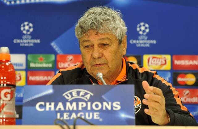 Fußball, Champions League, Schachtar Donezk PK und Training Nov. 24, 2015 - Lviv, ukraine - November. 24, 2015 - Lviv, Ukraine - Mircea Lucescu, head coach of FC Shakhtar Donetsk during press-conference before the soccer match between FC Shakhtar Donetsk and Real Madrid CF . UEFA Champions league 2015-2016 season at Arena Lviv stadium, in Lviv City, Ukraine, on 24 November, 2015. UEFA Champions league, Shakhtar Donetsk and Real Madrid CF - ZUMAn230