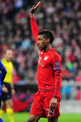 Fussball Champions League Vorrunde 5. Spieltag Bayern München - Olympiakos Piräus am 24.11.2015 in der Allianz-Arena in München Kingsley Coman ( München ) xPBJPGx