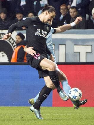 Malmoe Sweden 2015-11-25 Champions League 2015 16 Malmö FF(SWE) vs PSG(F) Zlatan Ibrahimovic(PSG) - 4.04937155