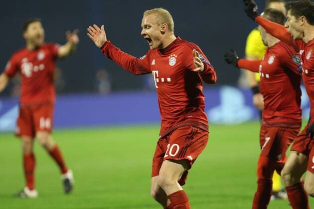 Zagreb, 09.12.2015., Stadion Maksimir, Champions League, group F, GNK Dinamo Zagreb (blue) 0-2 FC Bayern (red) Sebastian RODE (20)