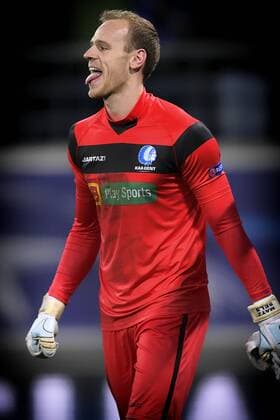 - GENT, BELGIUM: Gent s goalkeeper Matz Sels celebrates after winning a soccer game between Belgian team KAA Gent and Russian club FC Zenit Saint Petersburg, Wednesday 09 December 2015, in Gent, the sixth and last day of the group stage the UEFA Champions League competition, in group H. YORICKxJANSENS x04754782x