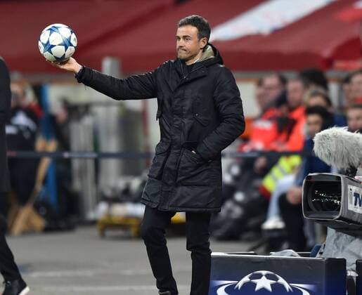09.12.2015, Fussball, Saison 2015 2016, Champions League, 2015 16, Vorrunde, Bayer 04 Leverkusen - FC Barcelona Barca 1:1, Trainer Luis Enrique (FC Barcelona)