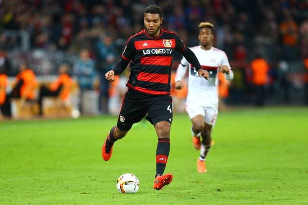 Leverkusen Jonathan Tah ( 4, Bayer 04 Leverkusen), Bayer 04 Leverkusen vs FC Bayern Muenchen, Fussball, 1. Bundesliga, 06.02.2016, Copyright: Deutzmannx xEibner-Pressefoto EP_cdn
