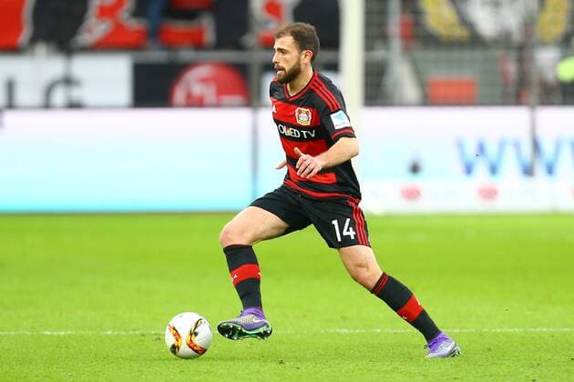 Leverkusen Admir Mehmedi ( 14, Bayer 04 Leverkusen), Bayer 04 Leverkusen vs. Borussia Dortmund, Fussball, 1. Bundesliga, 21.02.2016, Copyright: Deutzmannx xEibner-Pressefoto EP_cdn