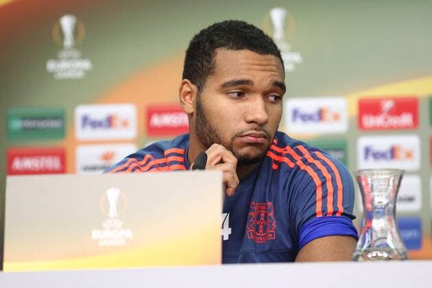 Leverkusen Jonathan Tah ( 4, Bayer 04 Leverkusen), PK und Training, Bayer 04 Leverkusen - Sporting Lissabon, Fussball, Europa League, 24.02.2016, Copyright: Deutzmann Eibner-Pressefoto EP_CDN