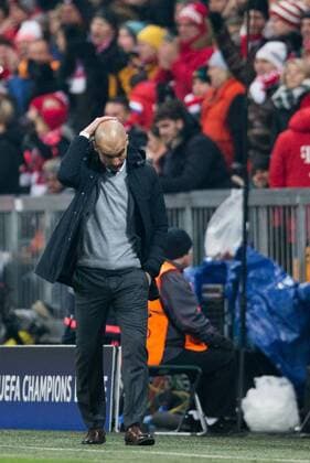 Muenchen 16.03.2016, Allianz Arena, Muenchen, GER, UEFA CL, FC Bayern Muenchen vs Juventus Turin, Achtelfinale, Rueckspiel, im Bild Trainer Josep Guardiola (FC Bayern Muenchen) during the UEFA Champions League Round of 16, 2nd Leg match between FC Bayern Munich and Juventus Turin at the Allianz Arena in Munich, Germany on 2016 03 16. EP_gro