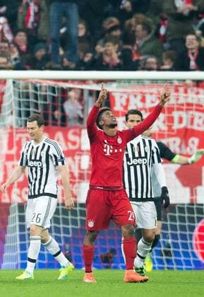 Muenchen 16.03.2016, Allianz Arena, Muenchen, GER, UEFA CL, FC Bayern Muenchen vs Juventus Turin, Achtelfinale, Rueckspiel, im Bild Kingsley Coman (FC Bayern Muenchen) nach dem 2:2 during the UEFA Champions League Round of 16, 2nd Leg match between FC Bayern Munich and Juventus Turin at the Allianz Arena in Munich, Germany on 2016 03 16. EP_gro