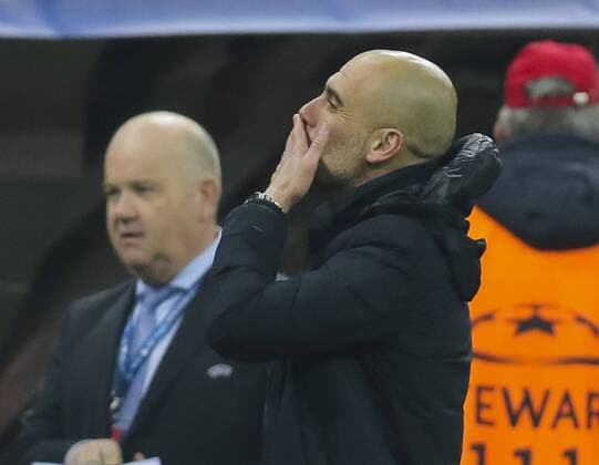 Trainer Cheftrainer Pep GUARDIOLA (FCB) Jubel, Freude, Emotionen, Feiern, Lachen, jubelt, freuen, reisst die Arme hoch, ballt die Faust FC BAYERN MUENCHEN - JUVENTUS TURIN Achtelfinale, Football UEFA Champions League, Munich, 16.03.2016 CL Saison 2015 2016