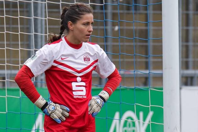 Lisa Weiß (Lisa Weiss, Torwart, SGS, 1), enttäuscht schauend, Enttäuschung, Frustration, disappointed, pessimistisch, Fussball, Allianz Frauen-Bundesliga, TSG 1899 Hoffenheim - SGS Essen, xozx