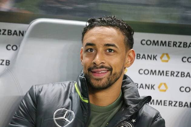 Berlin, Fussball, Soccer, DFB, Länderspiel, Testspiel, Freundschaftsspiel, Deutschland - England, 26.03.2016, Olympiastadion Berlin,Karim Bellarabi, Deutschland, Aktion, Einzelbild,