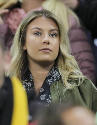 Montana Yorke, Freundin von Andre Schuerrle, Halbfigur, Freisteller , Aktion, Einzelbild, Portrait, Porträt, Spielerfrau, junge hübsche Frau, Maedchen, sexy, aufreizend, Figur, hübsch, lacht, attraktiv, DEUTSCHLAND - ITALIEN (4 -1 ) Freundschaftsspiel, friendly match, Deutsche Fussball Nationalmannschaft, DFB am 29.03.2016 in Muenchen.