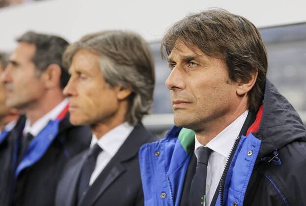 Antonio CONTE, ITA Cheftrainer, Trainer, Nationaltrainer Halbfigur, Freisteller , Aktion, Einzelbild, Portrait, Porträt, DEUTSCHLAND - ITALIEN (4 -1 ) Freundschaftsspiel, friendly match, Deutsche Fussball Nationalmannschaft, DFB am 29.03.2016 in Muenchen.