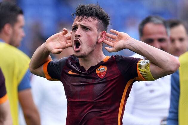 Alessandro Florenzi Roma Goal celebration 1-3 Roma 03-04-2016 Stadio Olimpico Football Calcio Serie A 2015 2016 Lazio Rom - AS Roma andreaxstaccioli