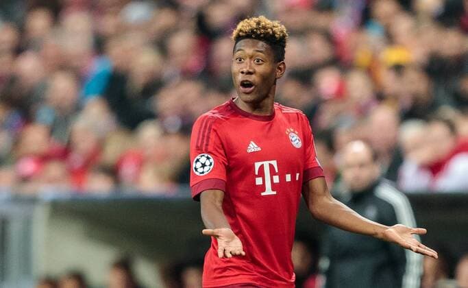 03.05.2016, Allianz Arena, Muenchen, GER, UEFA CL, FC Bayern Muenchen vs Atletico Madrid, Halbfinale, Rueckspiel, im Bild David Alaba (FC Bayern Muenchen) David Alaba (FC Bayern Muenchen) during the UEFA Champions League semi Final, 2nd Leg match between FC Bayern Munich and Atletico Madrid at the Allianz Arena in Muenchen, Germany on 2016 05 03. Muenchen EP_fei