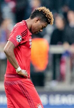03.05.2016, Allianz Arena, Muenchen, GER, UEFA CL, FC Bayern Muenchen vs Atletico Madrid, Halbfinale, Rueckspiel, im Bild enttaeuscht David Alaba (FC Bayern Muenchen) dejected David Alaba (FC Bayern Muenchen) during the UEFA Champions League semi Final, 2nd Leg match between FC Bayern Munich and Atletico Madrid at the Allianz Arena in Muenchen, Germany on 2016 05 03. Muenchen EP_fei