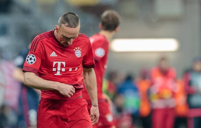 03.05.2016, Allianz Arena, Muenchen, GER, UEFA CL, FC Bayern Muenchen vs Atletico Madrid, Halbfinale, Rueckspiel, im Bild Franck Ribery (FC Bayern Muenchen) Franck Ribery (FC Bayern Muenchen) during the UEFA Champions League semi Final, 2nd Leg match between FC Bayern Munich and Atletico Madrid at the Allianz Arena in Muenchen, Germany on 2016 05 03. Muenchen EP_fei
