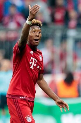 03.05.2016, Allianz Arena, Muenchen, GER, UEFA CL, FC Bayern Muenchen vs Atletico Madrid, Halbfinale, Rueckspiel, im Bild David Alaba (FC Bayern Muenchen) David Alaba (FC Bayern Muenchen) during the UEFA Champions League semi Final, 2nd Leg match between FC Bayern Munich and Atletico Madrid at the Allianz Arena in Muenchen, Germany on 2016 05 03. Muenchen EP_fei