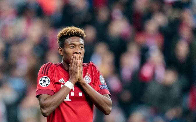 03.05.2016, Allianz Arena, Muenchen, GER, UEFA CL, FC Bayern Muenchen vs Atletico Madrid, Halbfinale, Rueckspiel, im Bild David Alaba (FC Bayern Muenchen) David Alaba (FC Bayern Muenchen) during the UEFA Champions League semi Final, 2nd Leg match between FC Bayern Munich and Atletico Madrid at the Allianz Arena in Muenchen, Germany on 2016 05 03. Muenchen EP_fei