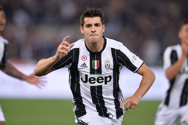 Alvaro Morata Juventus. Goal celebration. Roma 21-05-2016 Stadio Olimpico Finale Coppa Italia, Tim Cup. Milan - Juventus Foto Antonietta Baldassarre Insidefoto AntoxBaldassarre