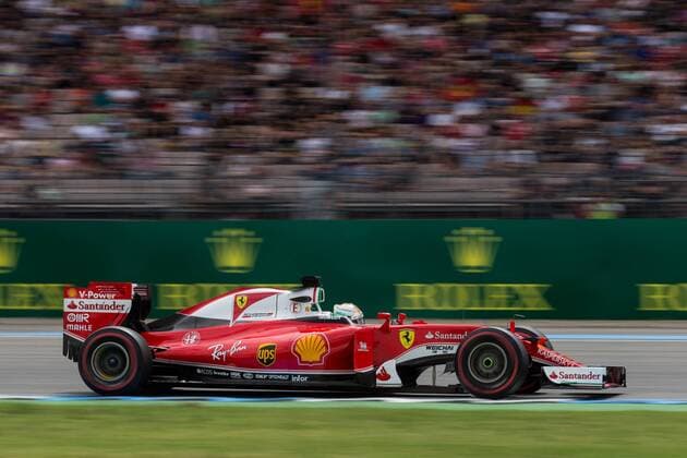 Sebastian Vettel (Scuderia Ferrari), Grosser Preis von Deutschland 2016, 1. freies Training, Motorsport, Formel 1, 29.07.2016, Copyright: Neis Eibner-Pressefoto EP_ANS