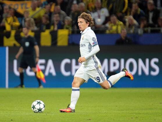 27.09.2016, xovx, Fussball UEFA Champions League, Borussia Dortmund - Real Madrid, emspor emonline, Luka Modric (Real Madrid), Freisteller. Dortmund