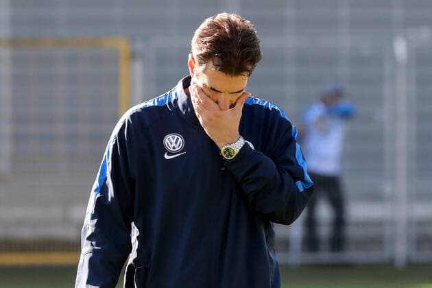 Ralf Kellermann (Trainer, Wolfsburg), enttäuscht schauend, Enttäuschung, Frustration, disappointed, pessimistisch, Fussball, Allianz Frauen-Bundesliga, TSG 1899 Hoffenheim - VfL Wolfsburg, xozx
