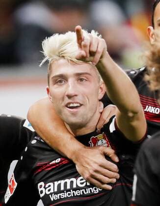 Kevin KAMPL, LEV 44 Torjubel, Jubel nach dem Tor zum 1-0 Jubel, Freude, Emotionen, Feiern, Lachen, jubelt, freuen, reisst die Arme hoch, ballt die Faust BAYER 04 LEVERKUSEN - RB LEIPZIG Fussball 1. Bundesliga , Leverkusen, am 18.11.2016, 11.Spieltag, Saison 2016 2017, 1.Liga, 1.Bundesliga,