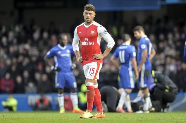 Alex Oxlade-Chamberlain of Arsenal during the Premier League match between Chelsea and Arsenal at Stamford Bridge, London, England on 4 February 2017. Copyright: xSalvioxCalabresex 14010134