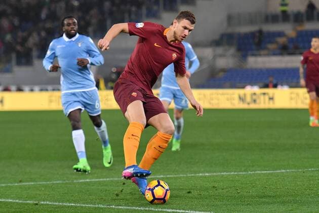 Edin Dzeko Roma Roma 01-03-2017 Stadio Olimpico Football Calcio Coppa Italia 2016 2017 Lazio - AS Roma - AndreaxStaccioli