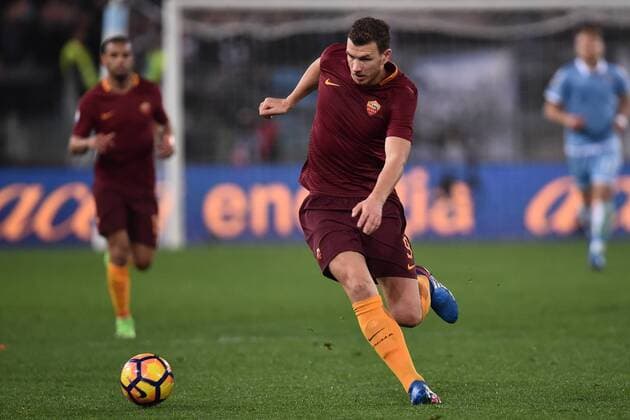 Edin Dzeko Roma Roma 01-03-2017 Stadio Olimpico Football Calcio Coppa Italia 2016 2017 Lazio - AS Roma - AndreaxStaccioli