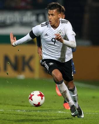 Fußball U21 U 21 Länderspiel: Deutschland - England am 24.03.2017, International Friendly Länderspiel Men under 21, Germany - England, Brita-Arena Wiesbaden, Germany, xmdx, freundschaftsspiel, testspiel, Davie SELKE ( 9 ,Deutschland, Germany, RB Leipzig) Deutschland - England
