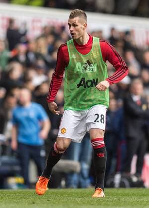 Morgan Schneiderlin of Manchester United ManU during the Barclays Premier League match between Tottenham Hotspur and Manchester United at White Hart Lane, London, England on 10 April 2016. Copyright: xVincexxMignottx 09530047