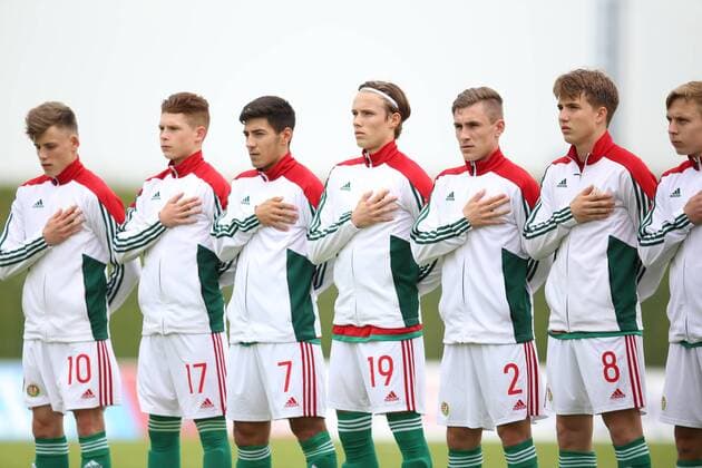 Football Championship U17 U 17 HUN-FRA - Zagreb, Croatia 03.05.2017., Velika Gorica, Croatia - European Football Championship U17, Group B, Hungary - France. Szabolcs Schoen, Kevin Csoboth, Krisztofer Szereto, Alexander Torvund, Krisztian Kovacs, Andras Csonka. IgorxSoban PIXSELL