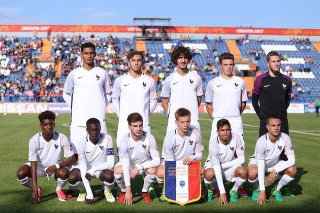 UEFA European Championship EM Europameisterschaft U-17, quarter-final, France vs. Spain 12.05.2017., Varazdin, Croatia - UEFA European Championship Under-17, quarter-final, France vs. Spain. Yacine Adli, Maxence Caquaret, Amine Gouiri, Alan Kereoudan, Claudio Gomes, Maxence Lacroix, Nathan Cremillieux, Vincent Collet, Hakim Guenouche, Andy Pelmard, Mathis Picouleau. IgorxSoban PIXSELL