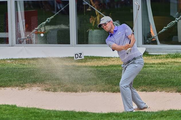 GER, Muenchen, Polo,BMW International Open 2017 23.06.2017, Golfplatz Eichenried, Moosinning, GER, Muenchen, Polo,BMW International Open 2017, im Bild Bernd Wiesberger (AUT) im Bunker nordphotox xSchreyer