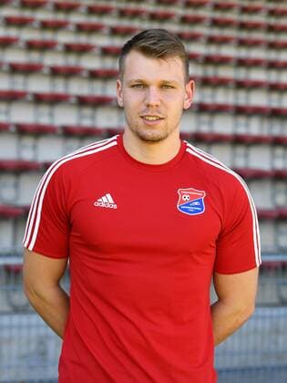 Marco Rosenzweig (Unterhaching, 38) Einzelbild, Aktion, Action, Porträt, Portrait, Fußball, GER, 3.Liga, Porträttermin 2017 2018, SpVgg Unterhaching, xslx