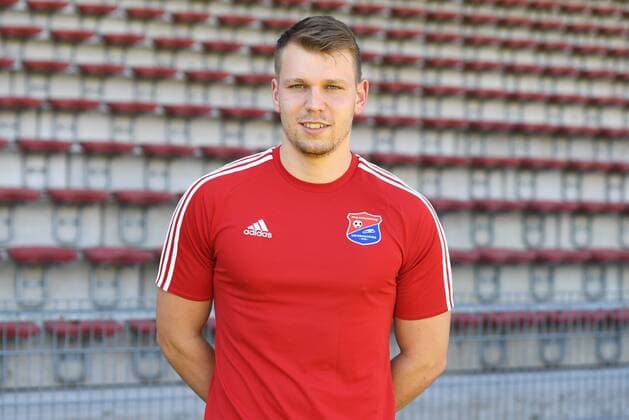 Marco Rosenzweig (Unterhaching, 38) Einzelbild, Aktion, Action, Porträt, Portrait, Fußball, GER, 3.Liga, Porträttermin 2017 2018, SpVgg Unterhaching, xslx