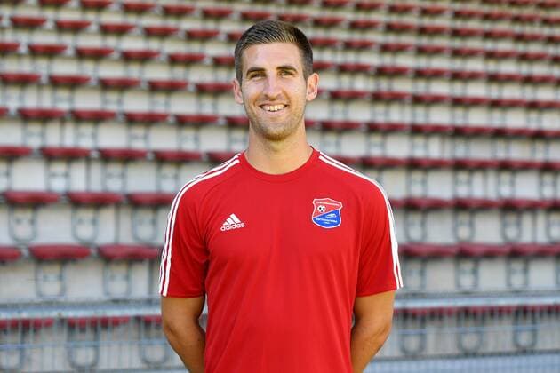 Alexander Winkler (Unterhaching, 4) Einzelbild, Aktion, Action, Porträt, Portrait, Fußball, GER, 3.Liga, Porträttermin 2017 2018, SpVgg Unterhaching, xslx